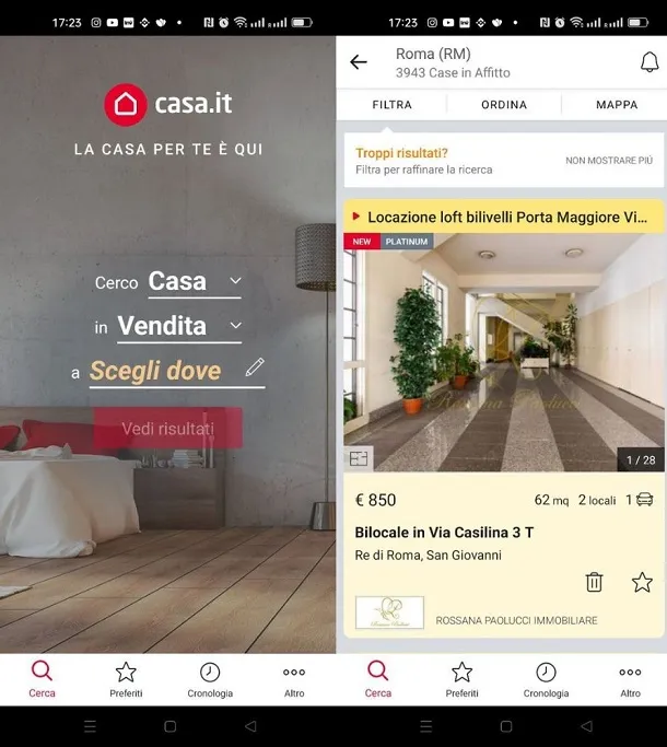 App per affittare una casa