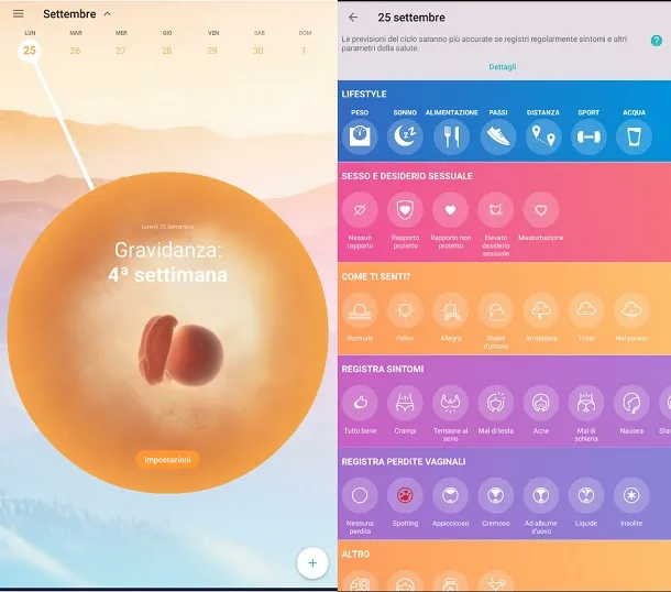 app per monitorare la gravidanza